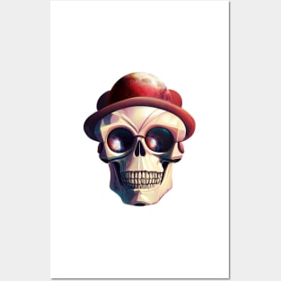 monkey, skull and planets Posters and Art